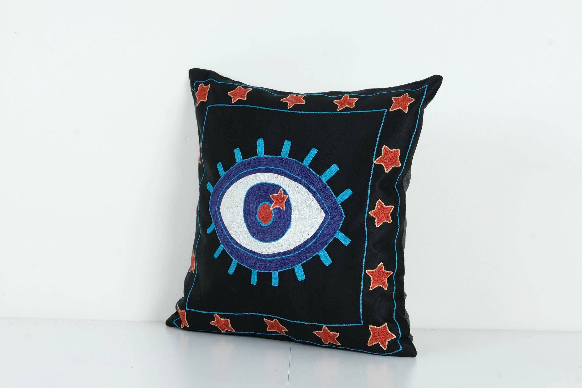 Vintage embroidered cushion cover 51x51 cm