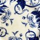 Plate on pedestal in ironstone "Flora" – Creil and Montereau, 19th century, blue