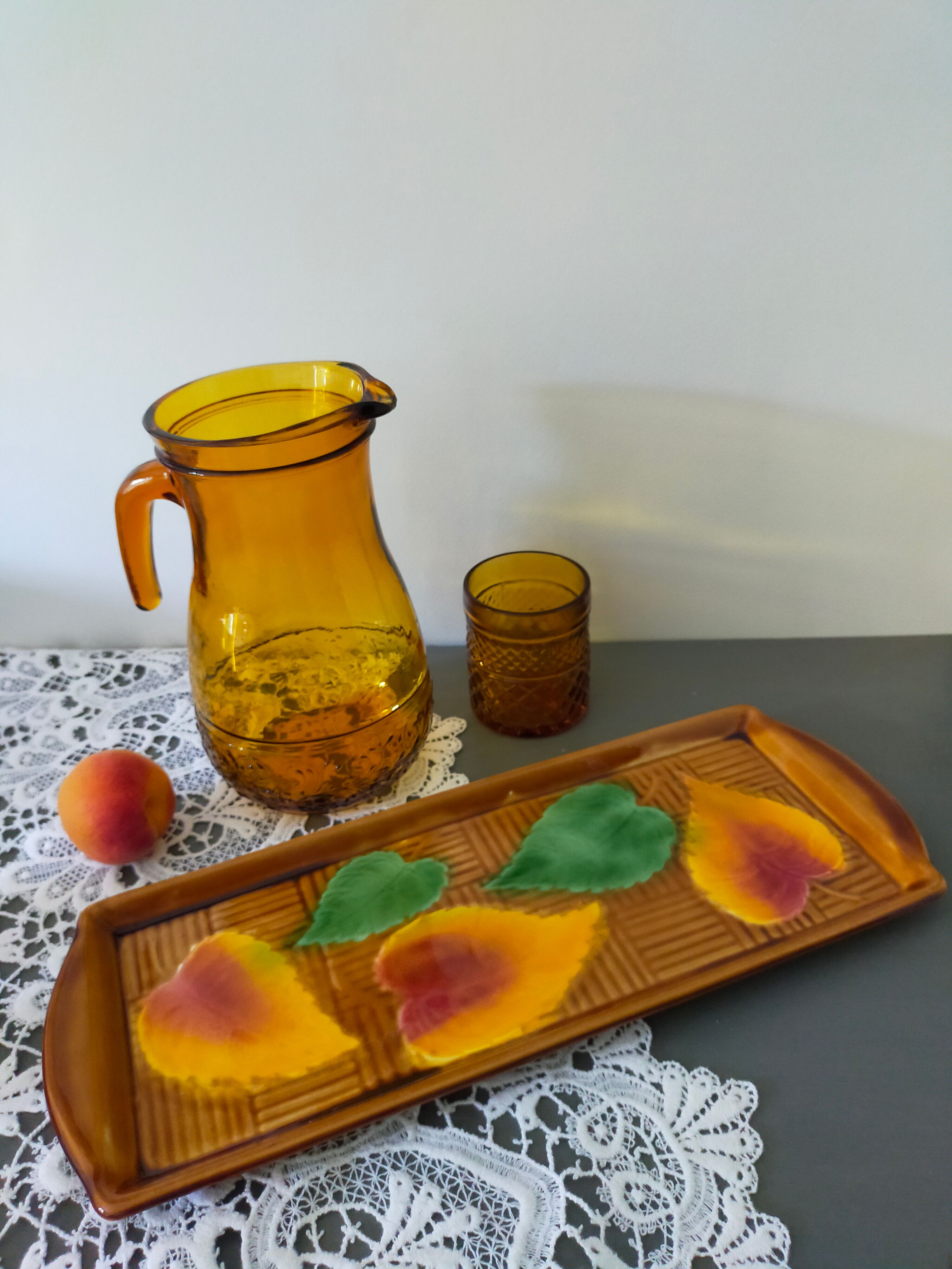 Cake dish ceramic majolica Sarreguemines France