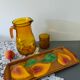 Cake dish ceramic majolica Sarreguemines France