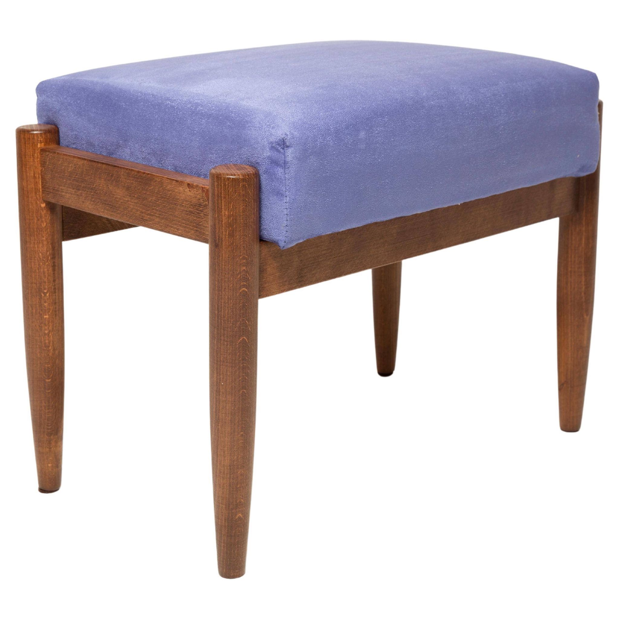 Vintage Violet Stool Mid-Century Violet, Edmund Homa, 1960s