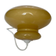Suspension opaline vintage année 70 jaune moutarde