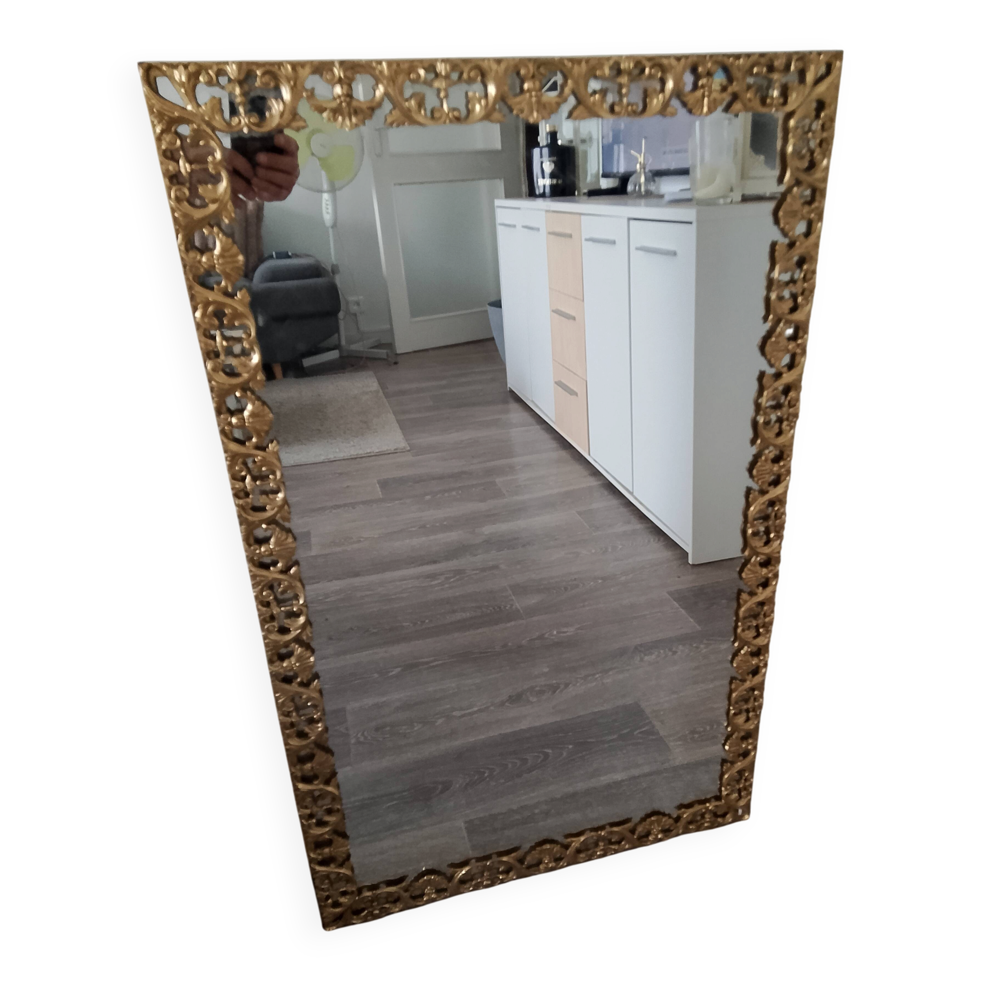 Brass mirror