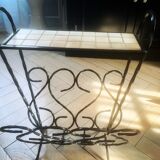 Wrought iron magazine rack