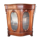 Curved display cabinet from the Napoleon III era in mahogany, circa 1850.