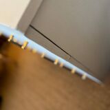 Vintage white chest of drawers with compass feet