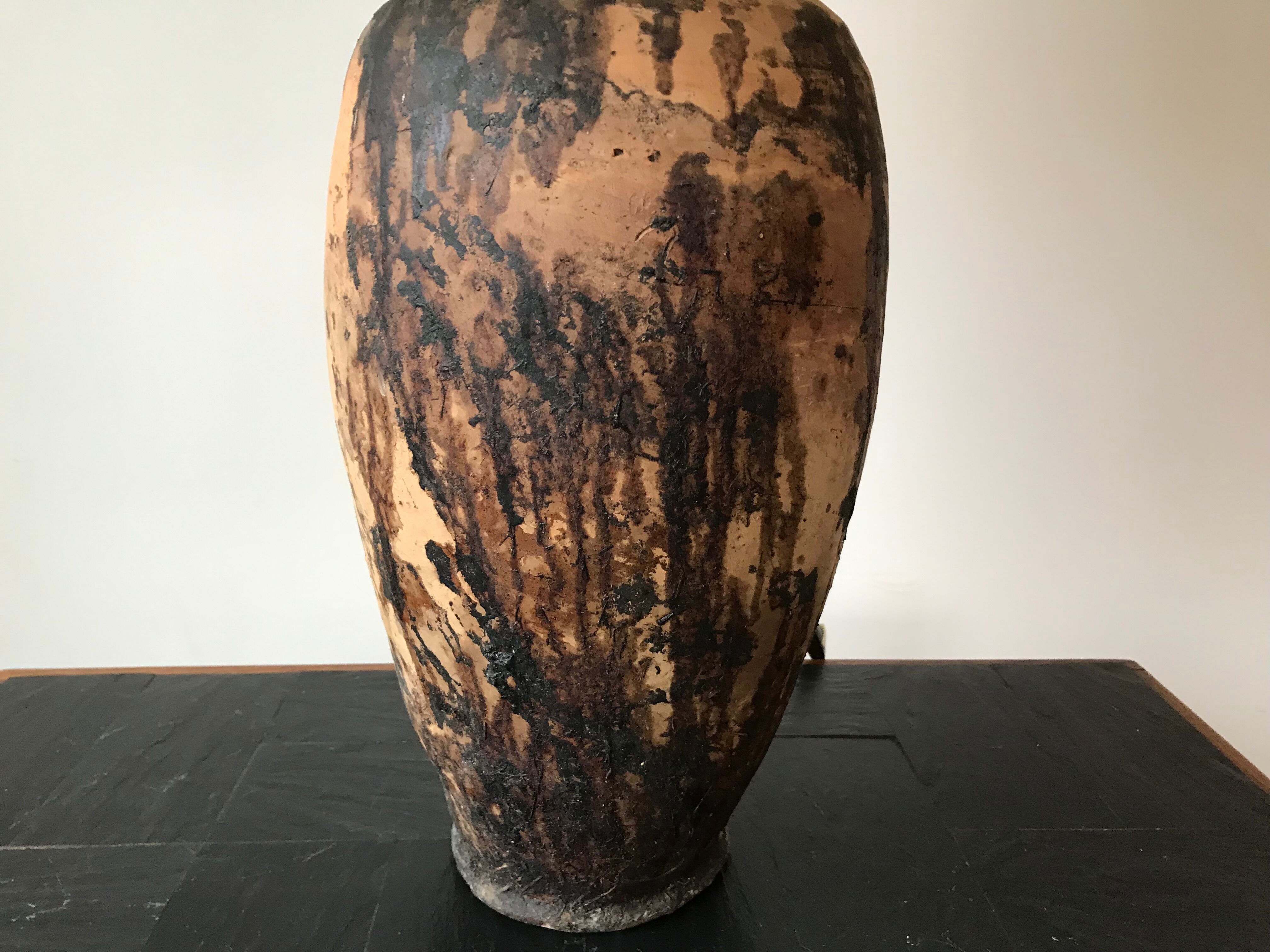 Terracotta lamp, 19th century