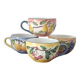 4 tasses en barbotine
