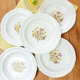 Lot de 5 assiettes creuses Moulin des Loups