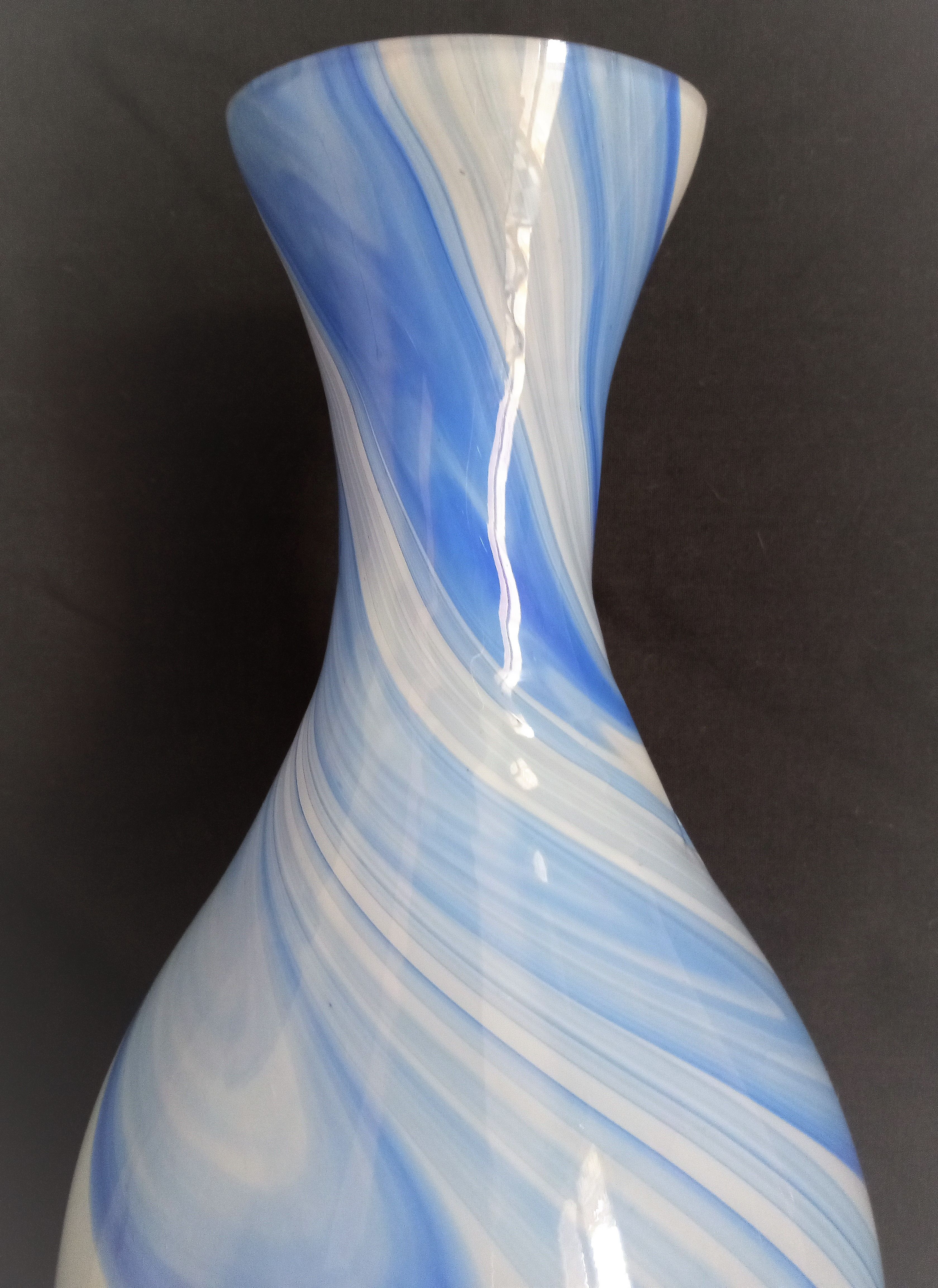 Large Murano glass soliflore vase, H - 38 cm.