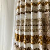 West Germany ceramic lamp and pleated lampshade