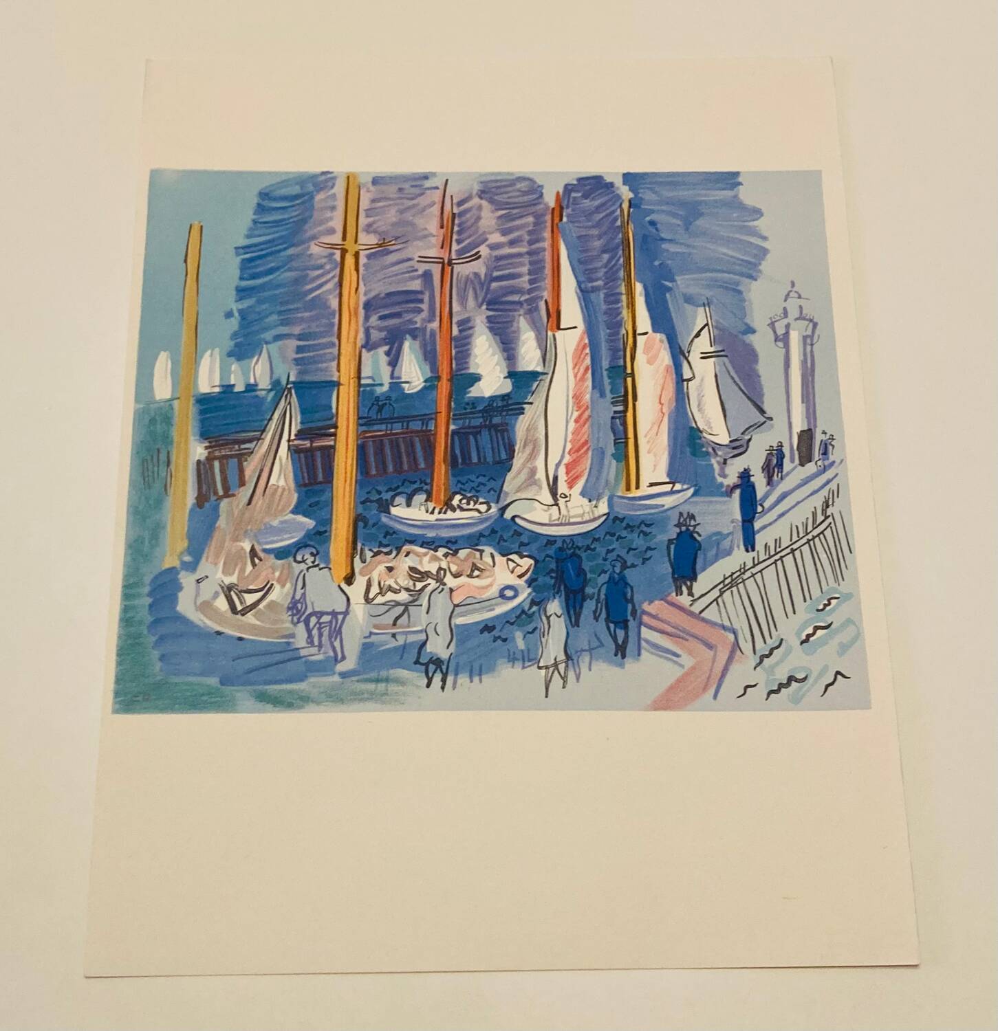 Raoul dufy (d’après) - lithographie « la régate »