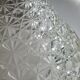 Cut glass salad bowl