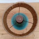 Art Deco cracked ceramic lamp from the 1930s