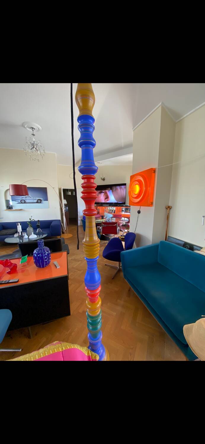 Mexican artist four-poster bed, king size, memory foam mattress