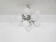 Mid-century "Sputnik" metal pendant light with 13 glass globes, 1970's