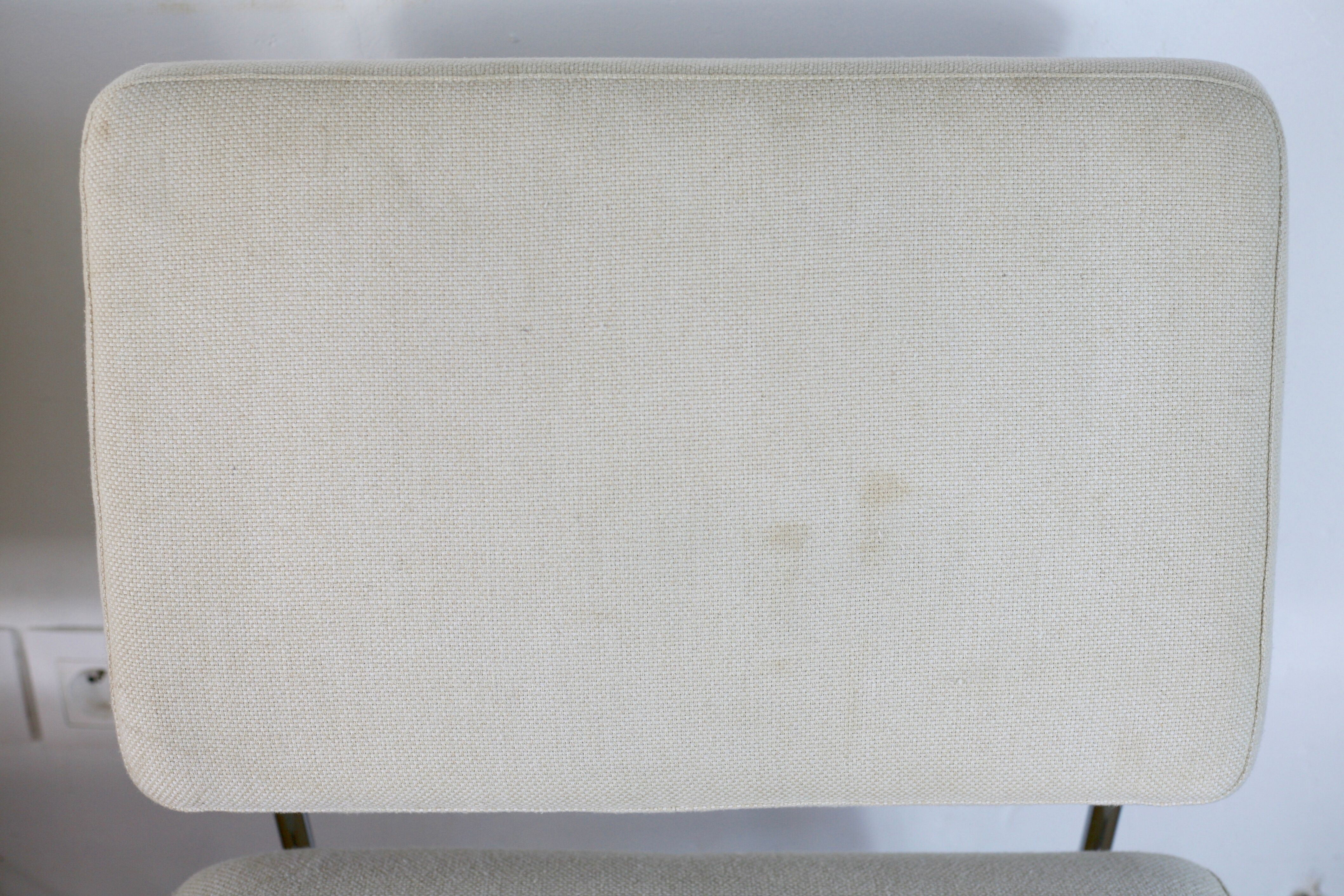 Pair of 60s heaters, steel and wool, France