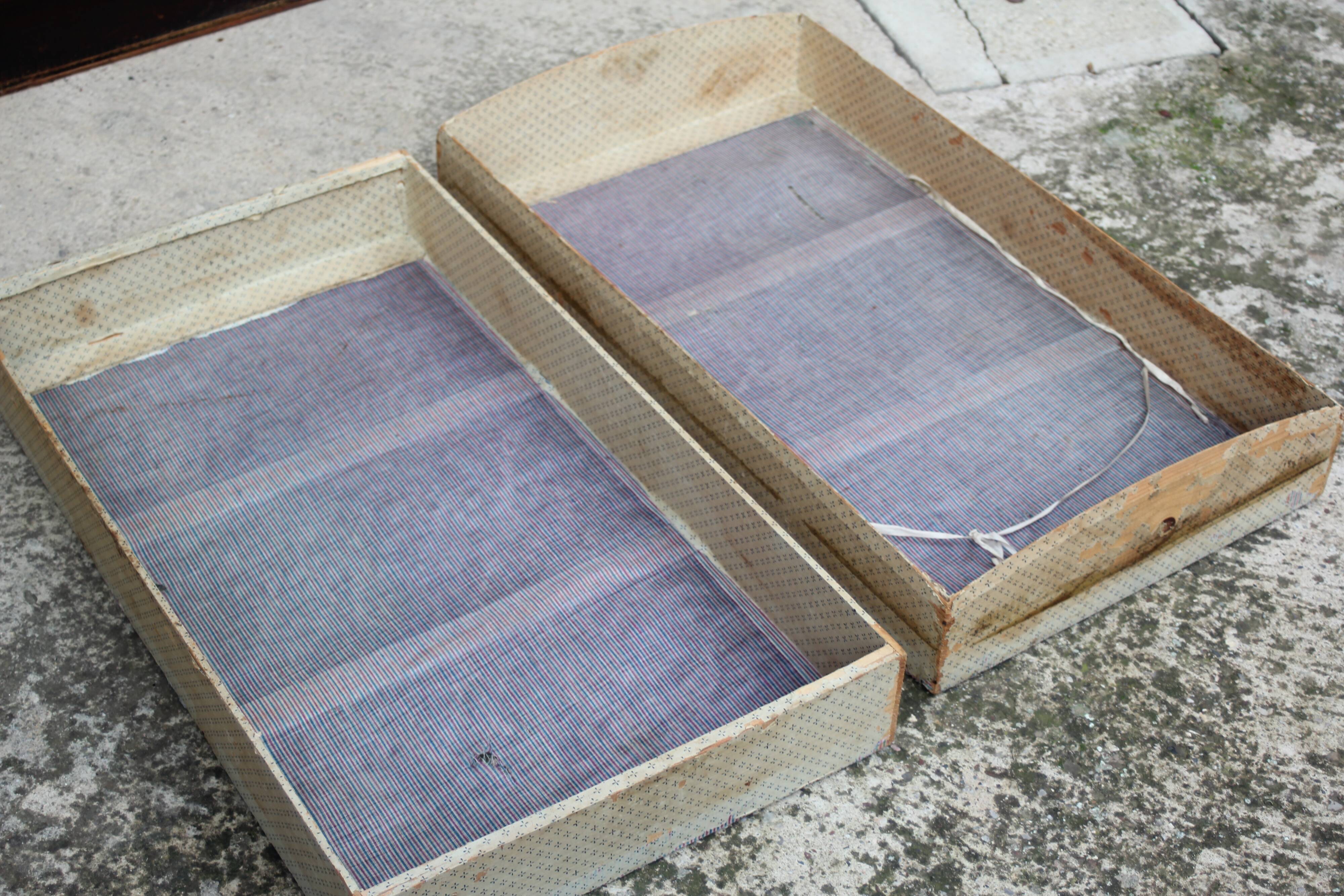 Large antique curved trunk