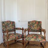 Pair of Louis XIII armchairs