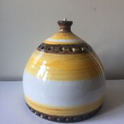 Danish 1960s Glazed Stoneware Pendant Lamp