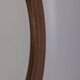 ROUND VINTAGE WOODEN WALL MIRROR FROM THE 1960S, ITALIAN DESIGN  CONDITION:
