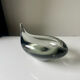 Sculptural Asymmetrical Holmegaard bowl by Per Lutken   Denmark  signed 1957