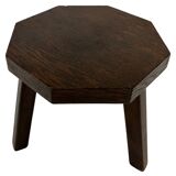 Vintage wooden set of  hexagon side tables/plant tables from the 70s