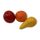 3 vintage ceramic fruits