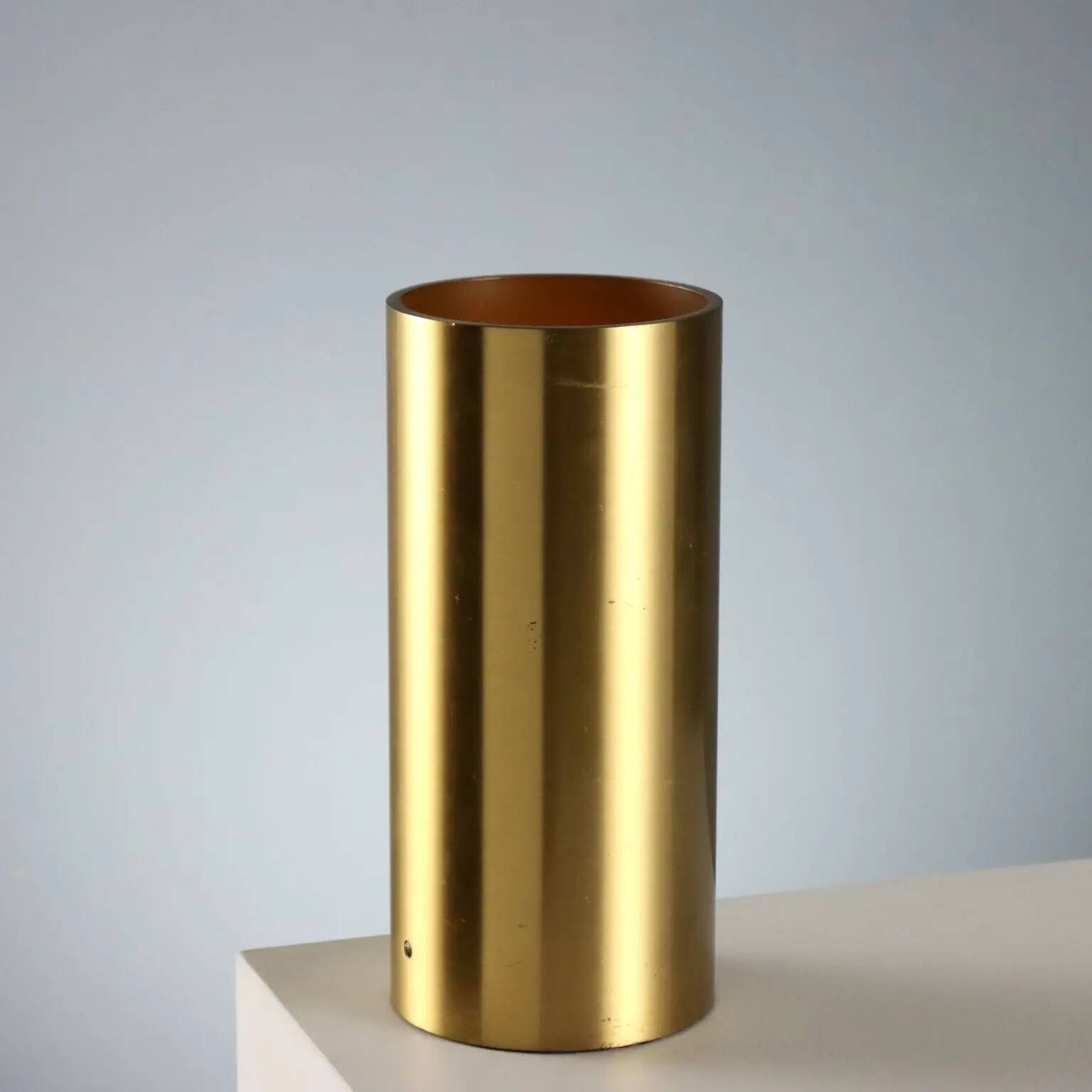 Vintage brass table lamp, minimalist design, Italy, 1960s-1970s