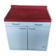Sideboard in enamelled sheet metal two doors two drawers