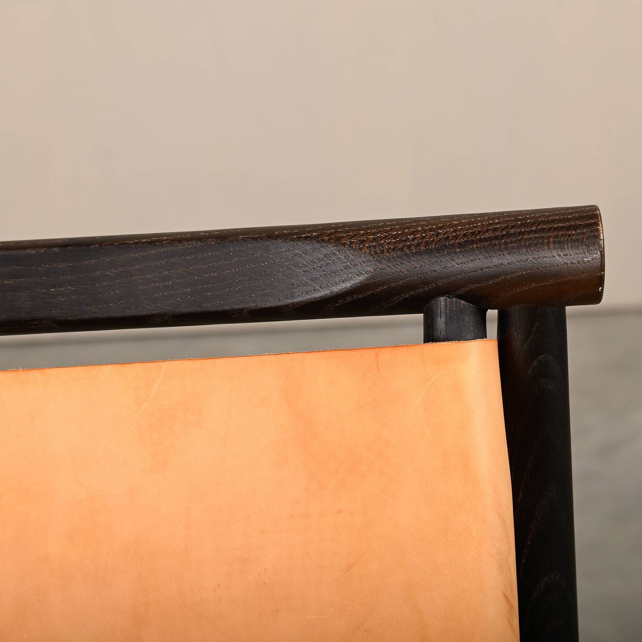 Kristian Sofus Hansen & Tommy Hyldahl Samurai Lounge Chair oak and leather