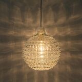 Stunning crystal glass pendant, Peill & Putzler, Germany, 1970s