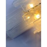 Venied-white alabastro strips “listelli” murano glass wall sconces