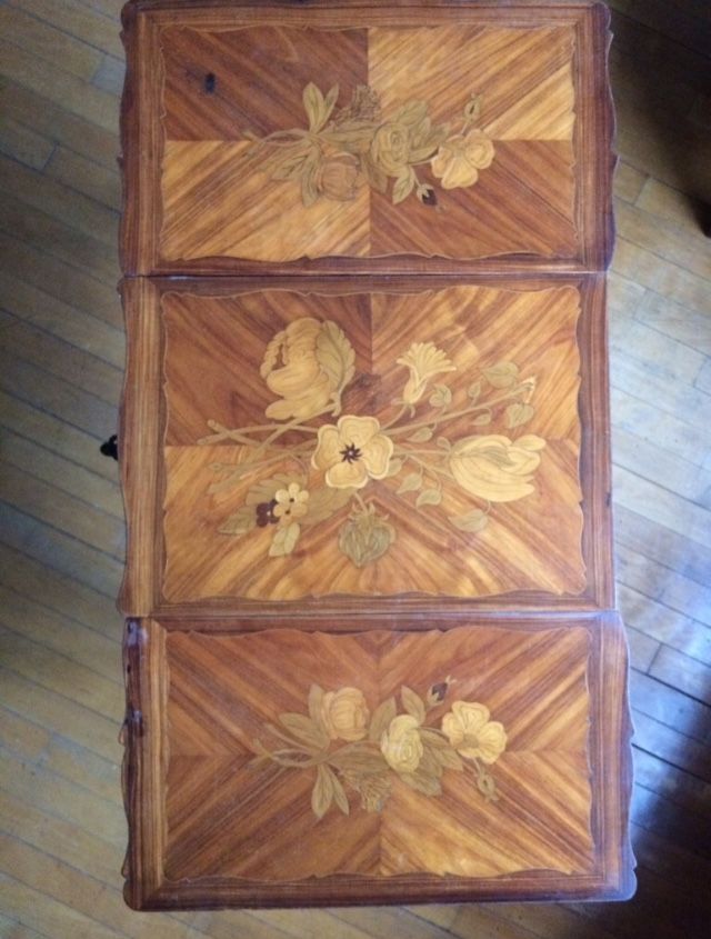 Hairdresser Style Louis XV Marquetry rosewood