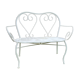 French wrought iron garden bench