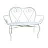 French wrought iron garden bench