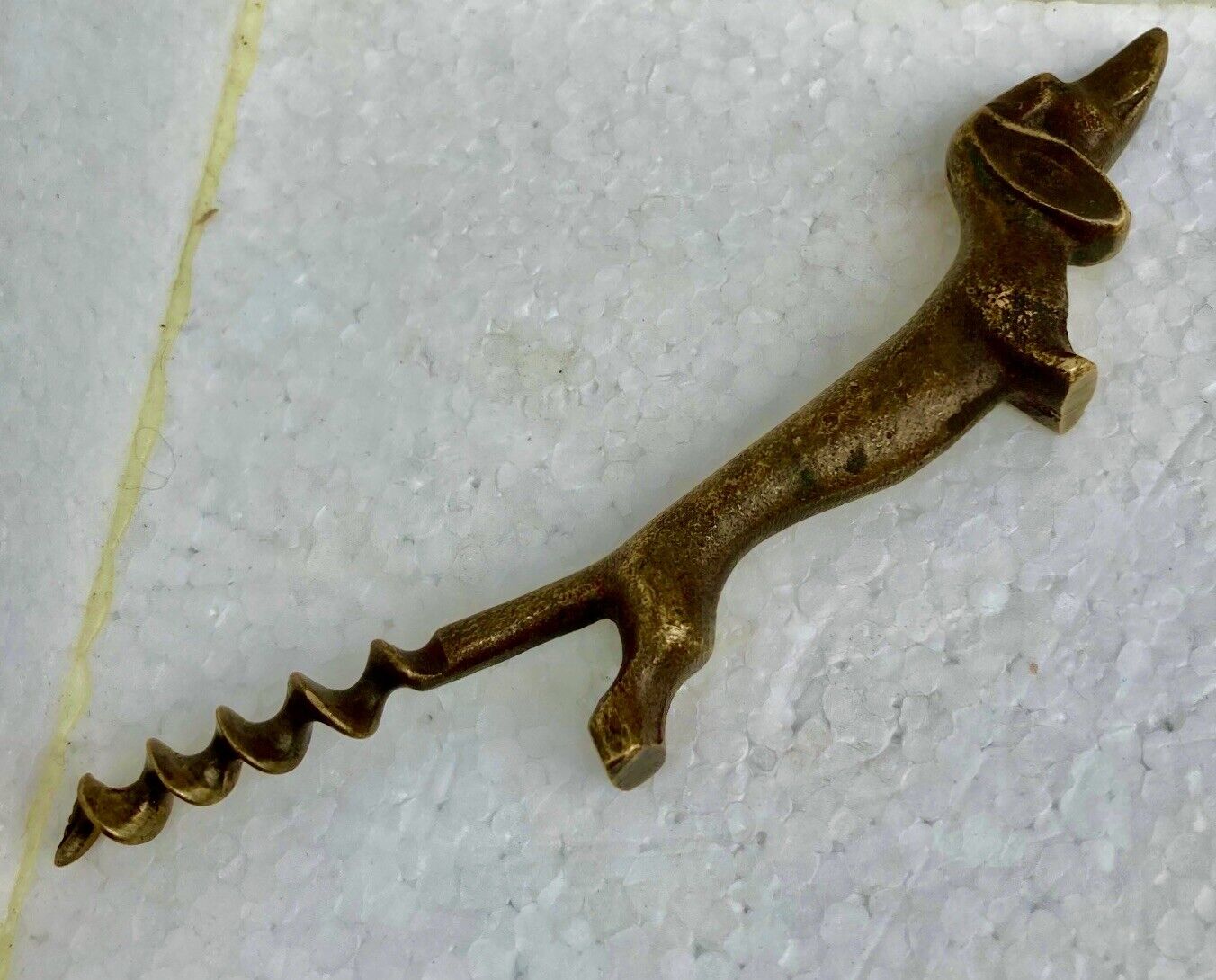 corkscrew old dog Dachshund or Basset bronze - Corkscrew - Korkenzieher