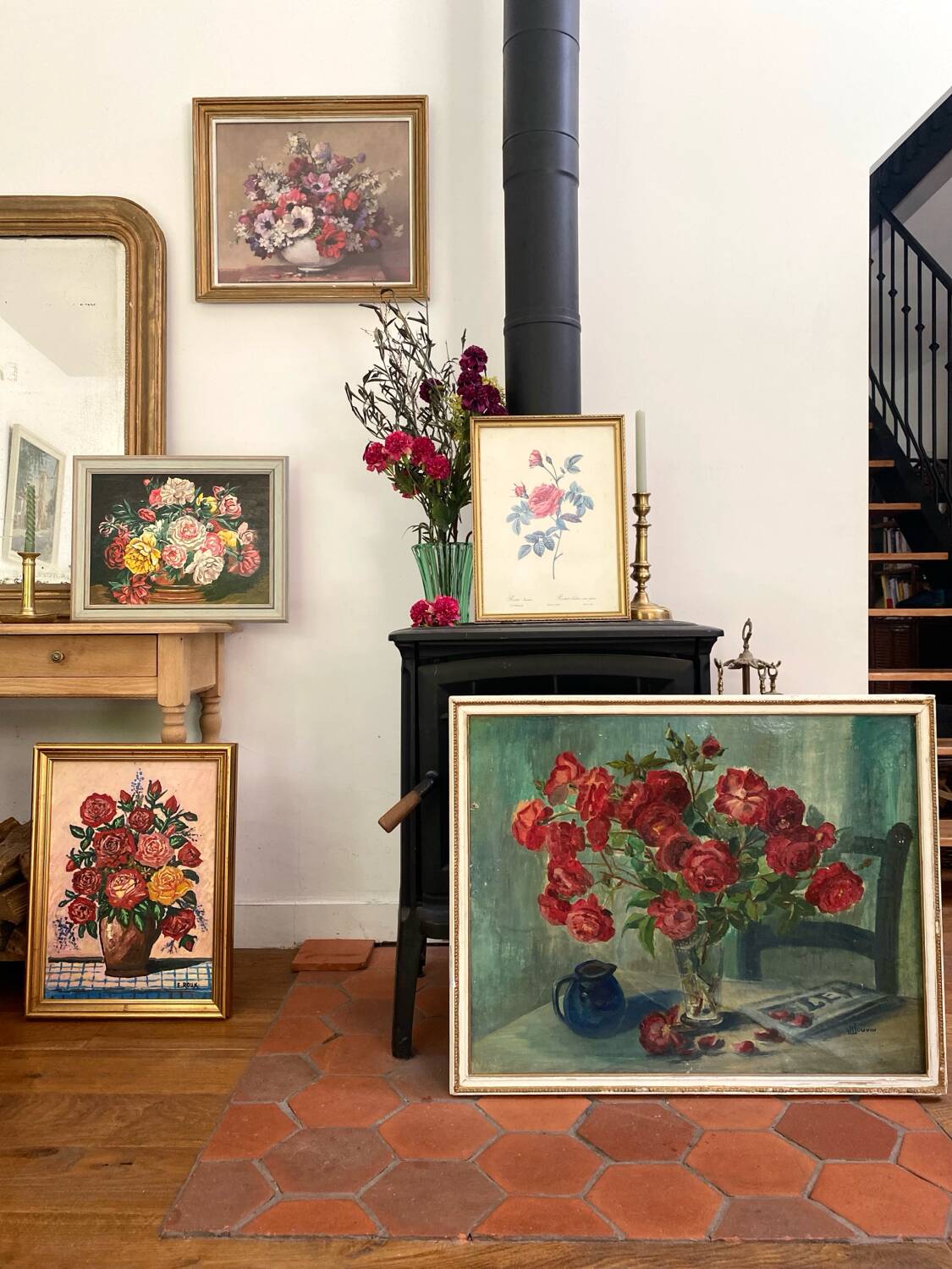 Old oil on wood dating from 1960