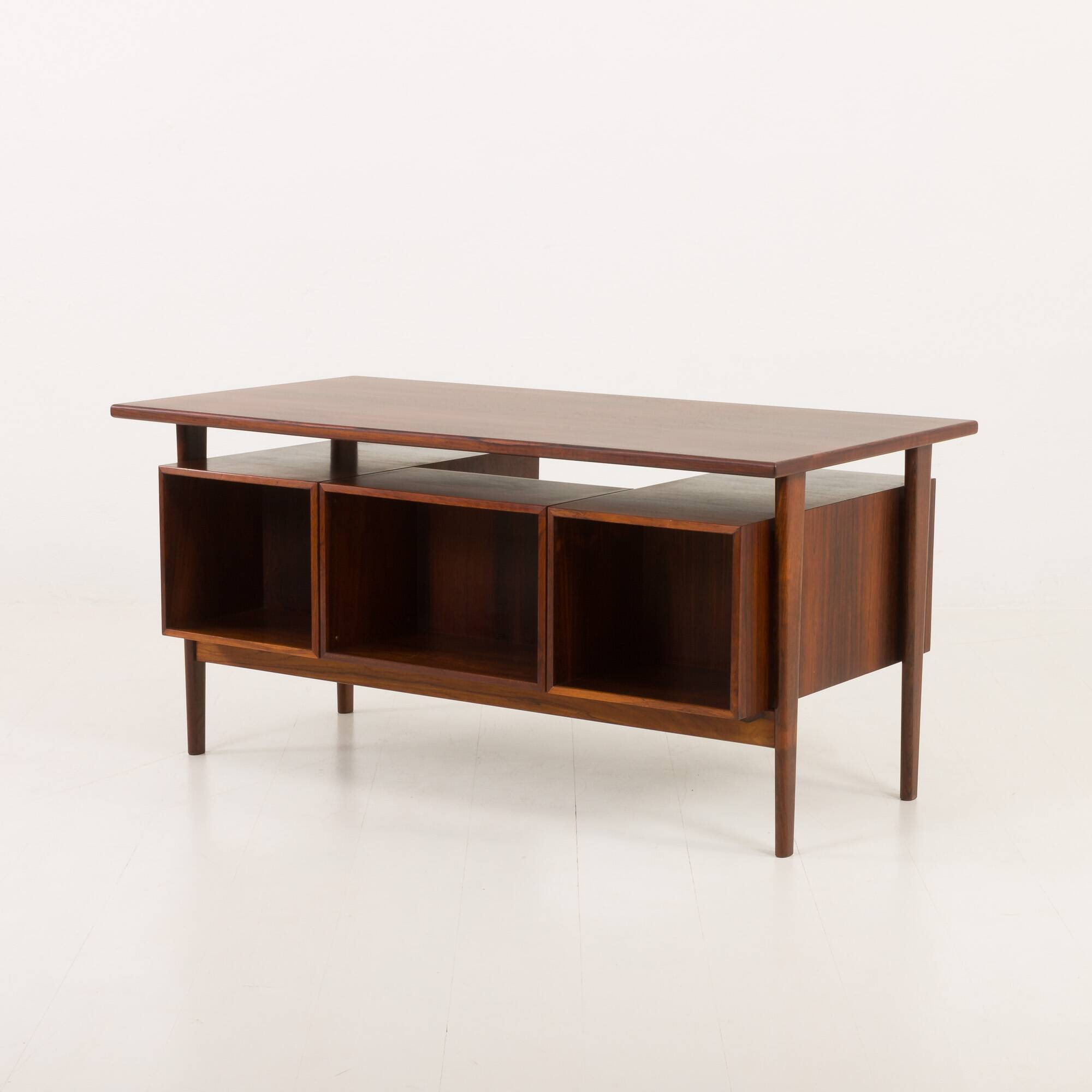 Bureau exécutif Kai Kristiansen en palissandre modèle 59 pour Feldballes Möbelfabrik, Danemark, années 1960