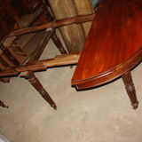 Table 6-foot banner time Louis Philippe mahogany from cuba