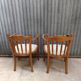 Pair of upholstered armchairs