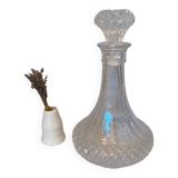 Chiseled glass carafe
