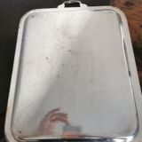 Silver metal tray