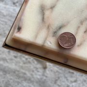 Vintage marble and brass coffee table circa 60's