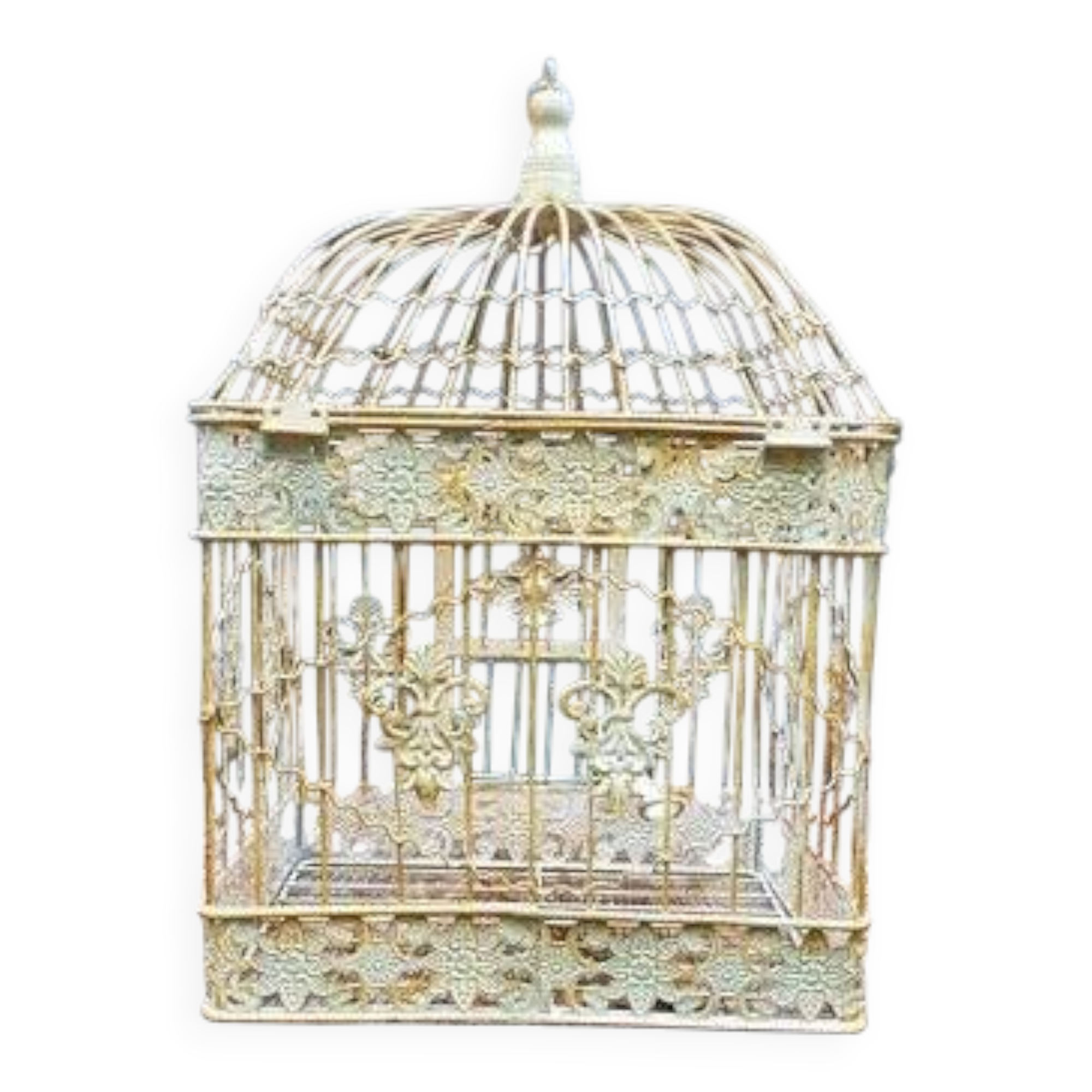Square metal birdcage