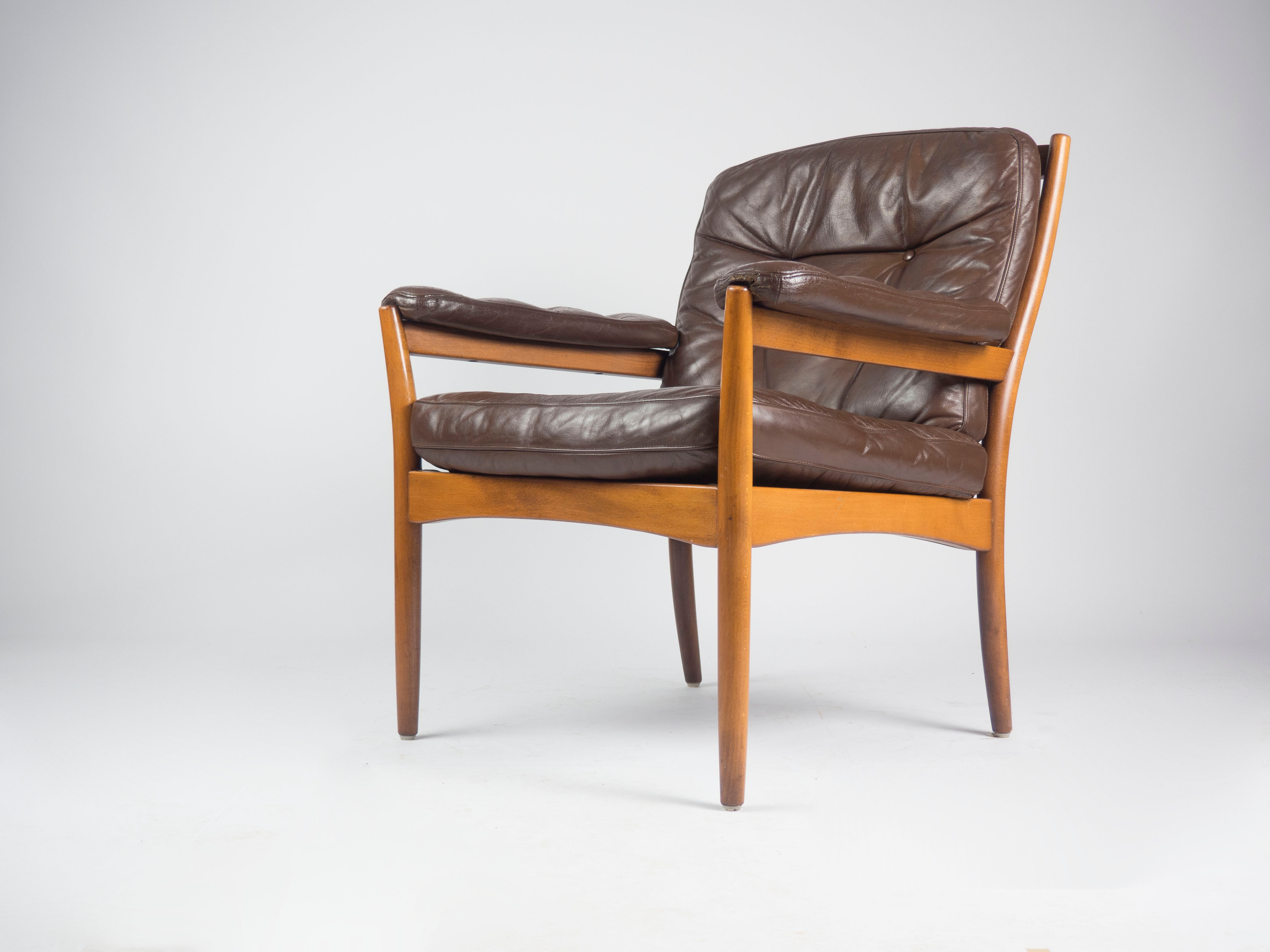 Midcentury armchair, Gote Mobel, Sweden, 1970s