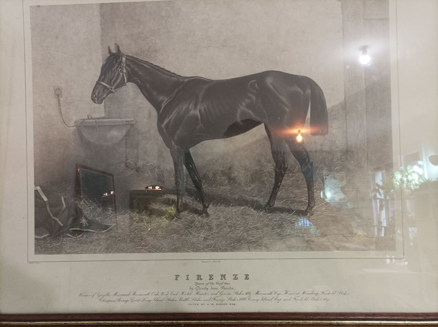 Horse painting by Adrien Moreau