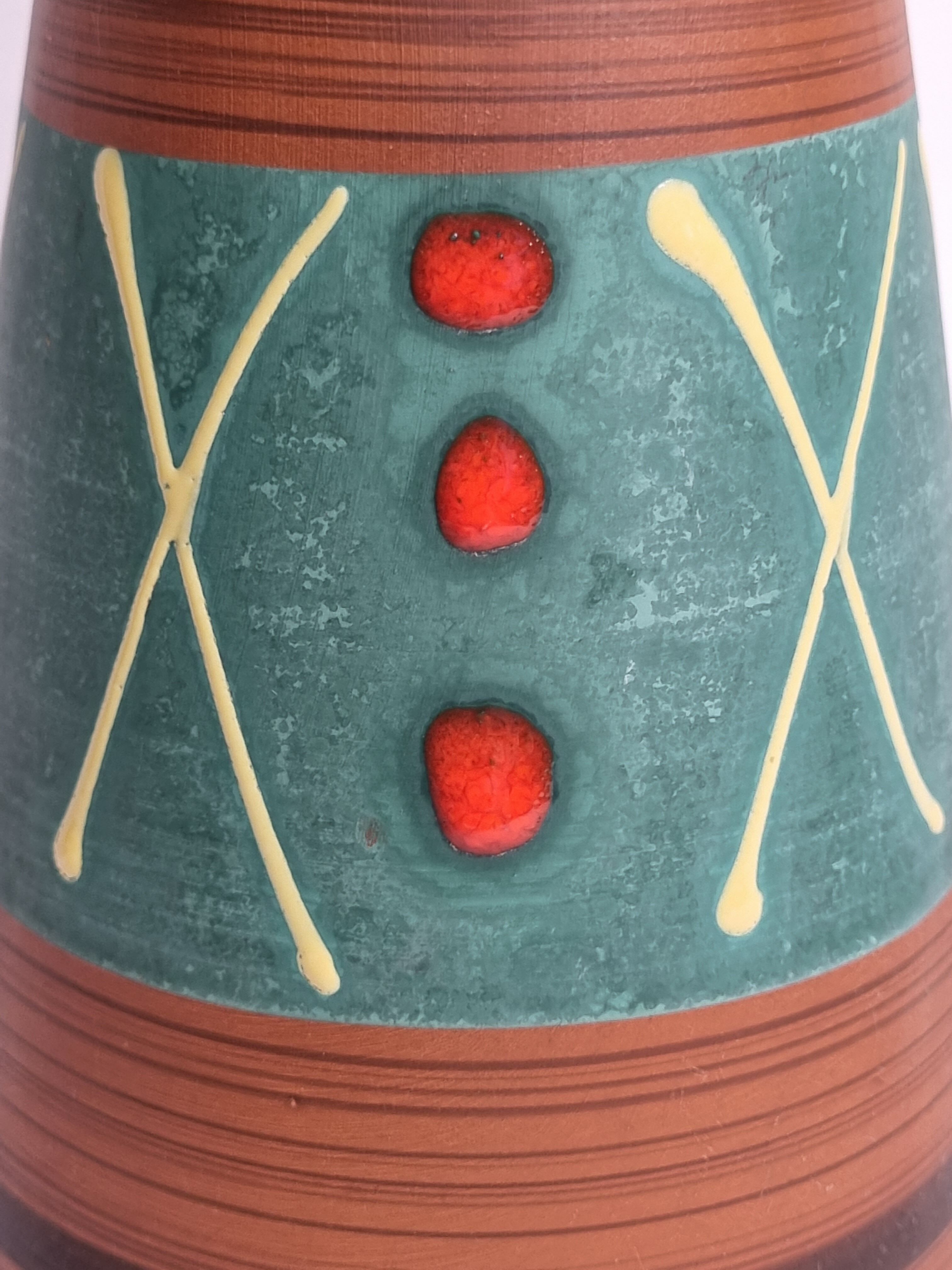 Vase diabolo West Germany by Carstens Tönnieshof, 36 cm