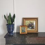 Petit cadre bouquet de fleurs procédé cadem