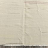 8x10 Cream & Beige Handmade Wool Vintage Rug, 248x301Cm